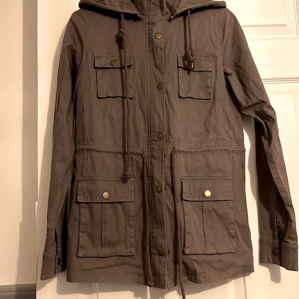 Hooded utility jacket
